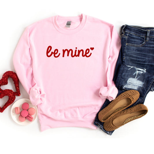 Be Mine Cursive Heart | Sweatshirt
