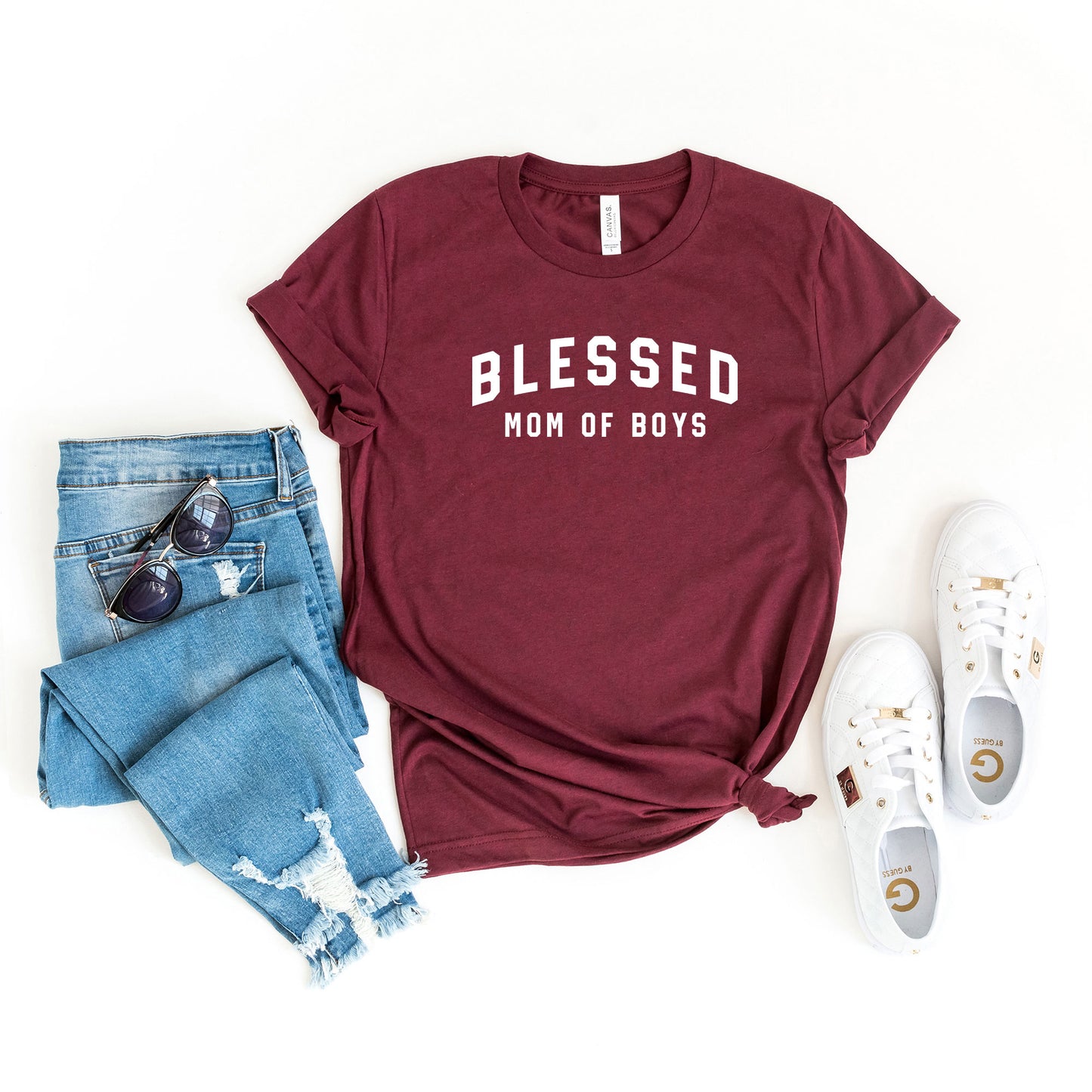 Blessed Mom of Boys | Short Sleeve Graphic Tee