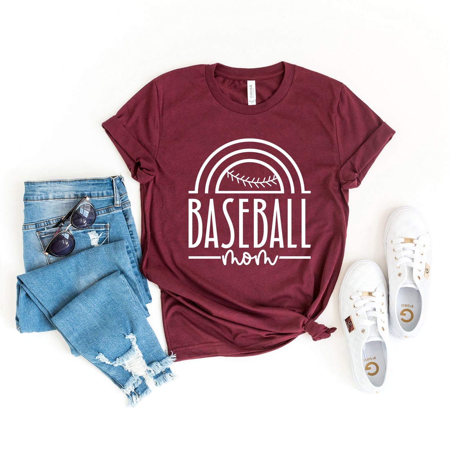 Baseball Mom Arch | Short Sleeve Graphic Tee