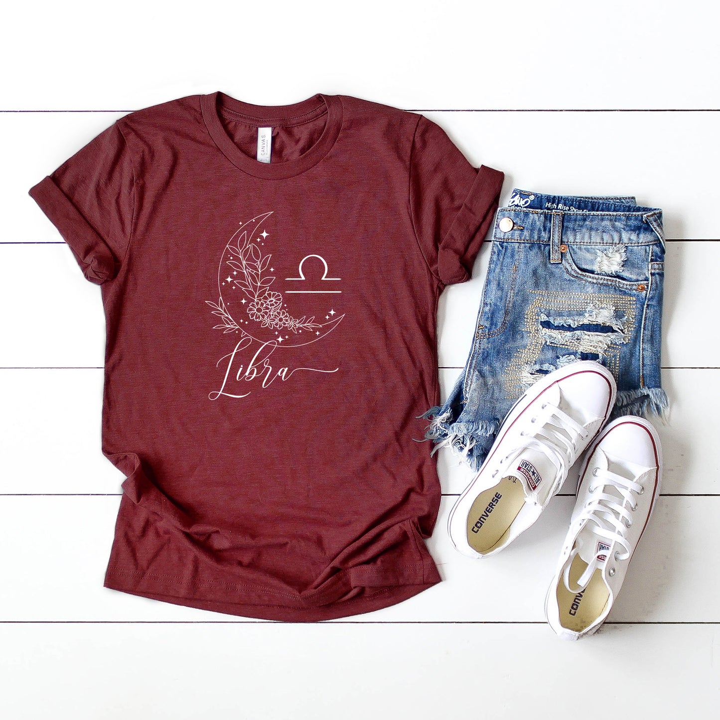 Libra Floral | Short Sleeve Graphic Tee
