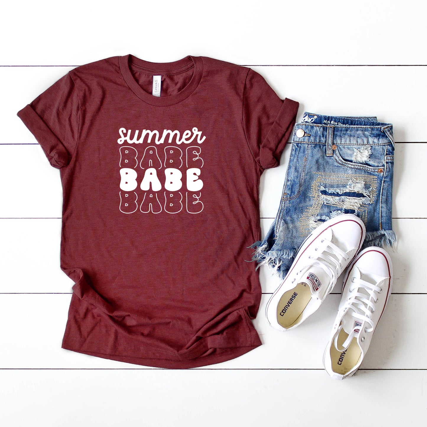 Summer Babe Stacked | Short Sleeve Graphic Tee