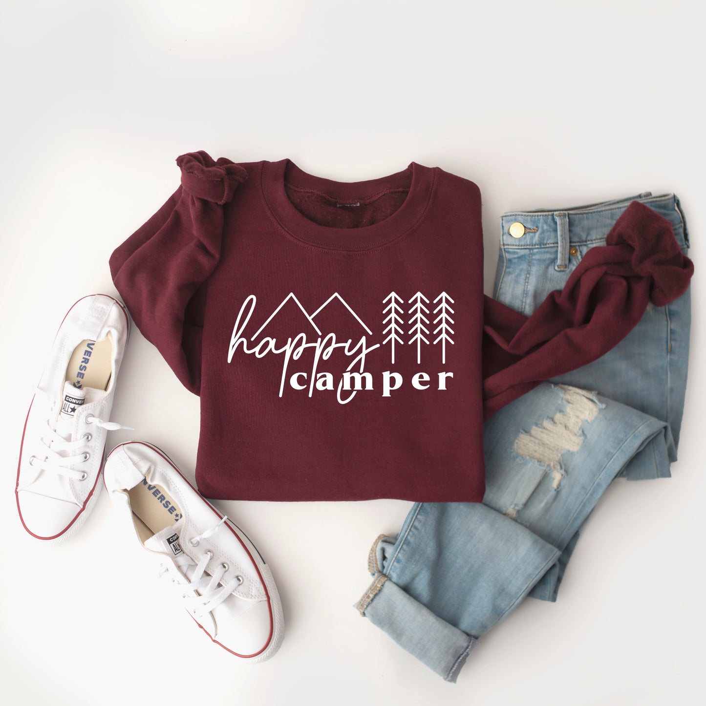 Happy Camper Trees | Sweatshirt