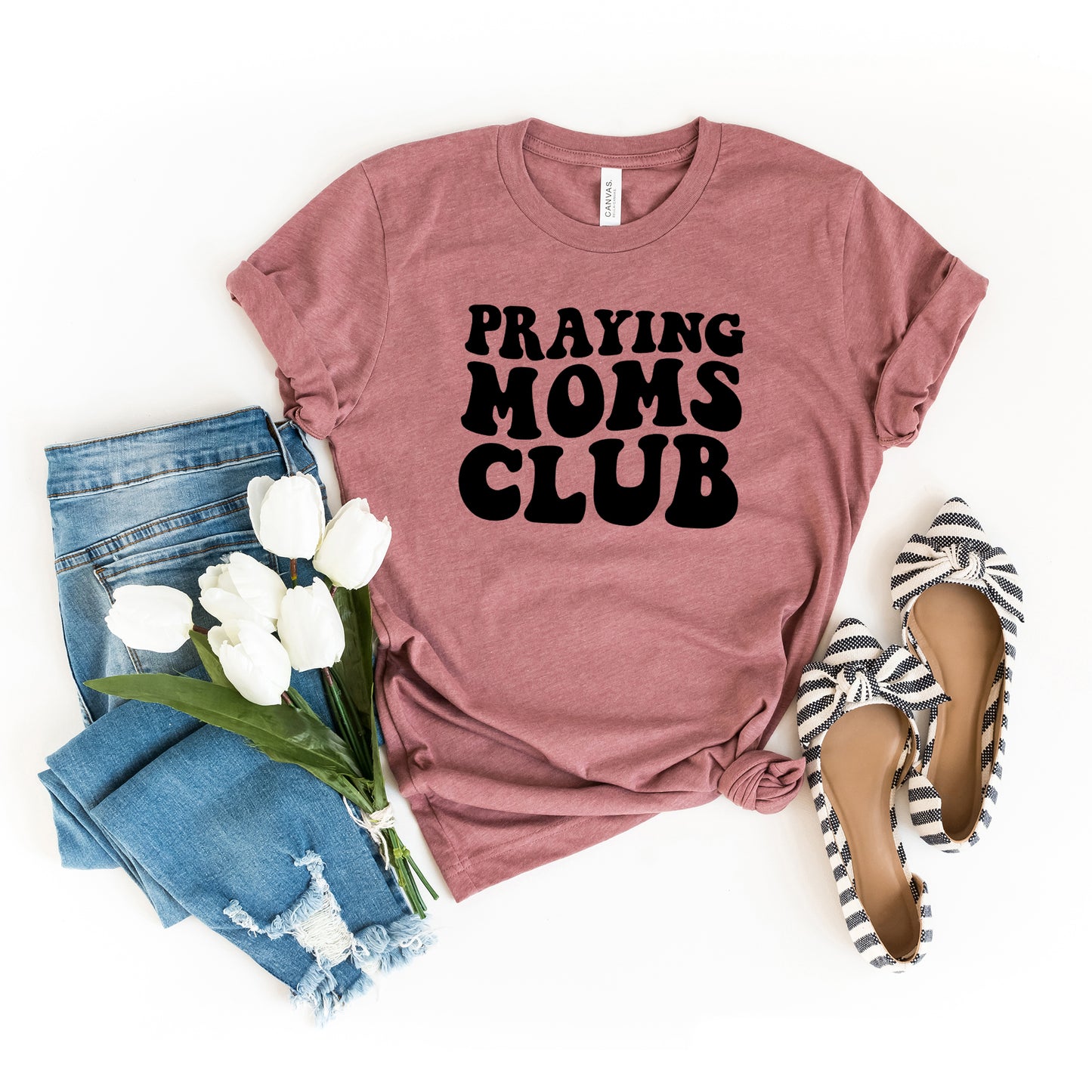 Praying Moms Club | Short Sleeve Graphic Tee
