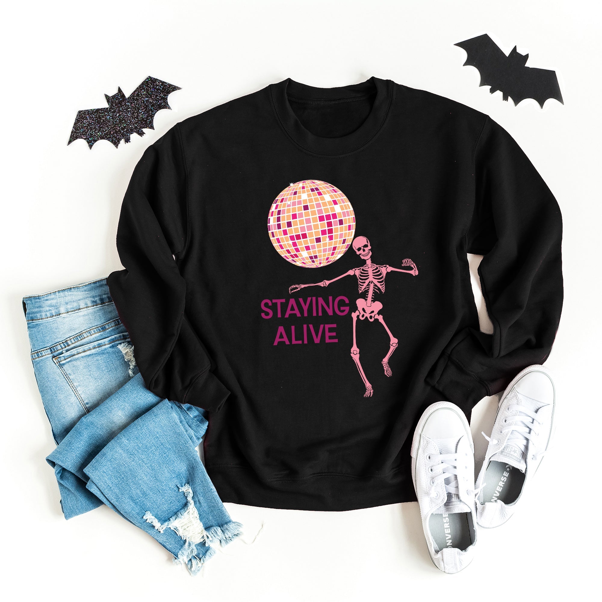 Staying Alive Disco Ball | Sweatshirt