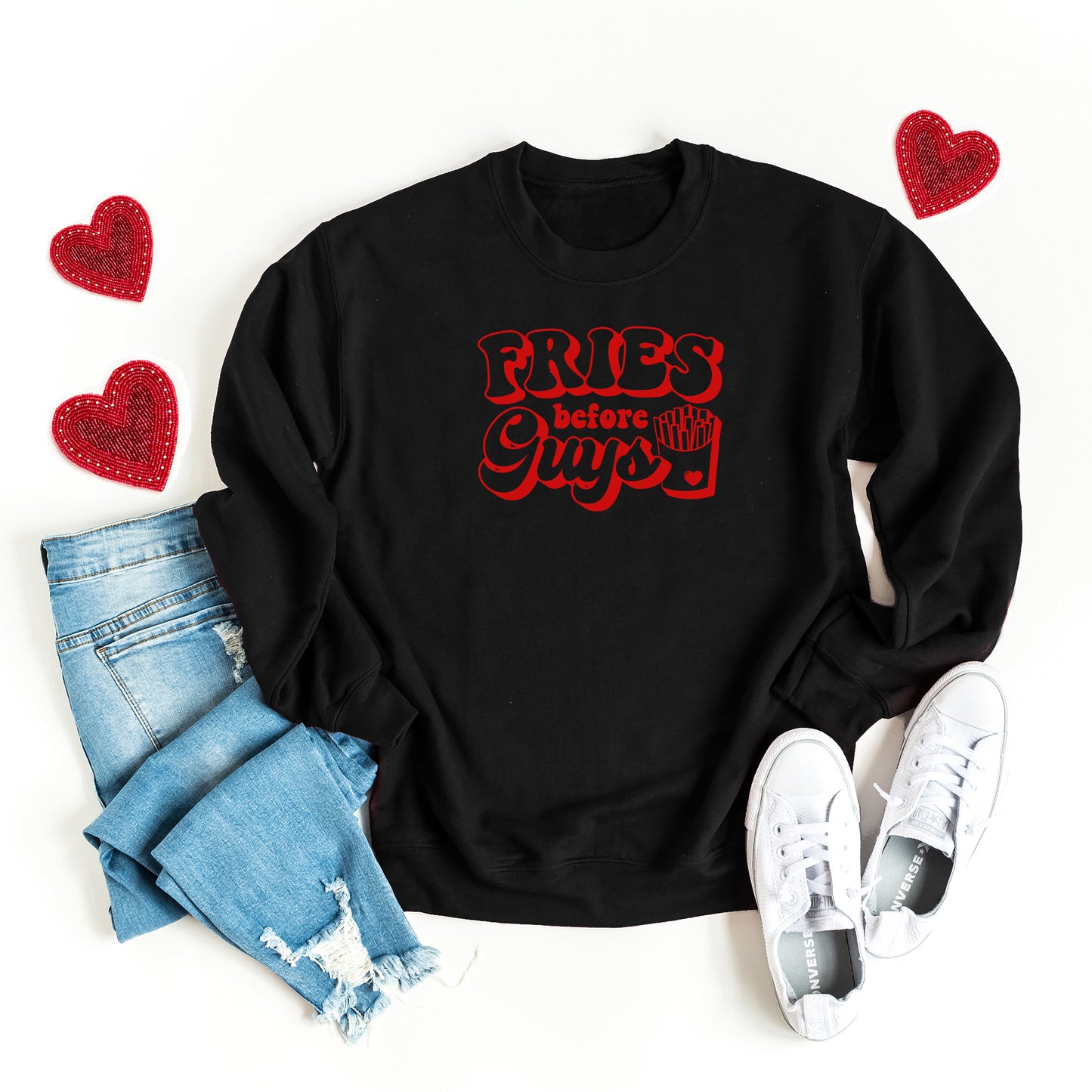 Fries Before Guys Bold | Sweatshirt