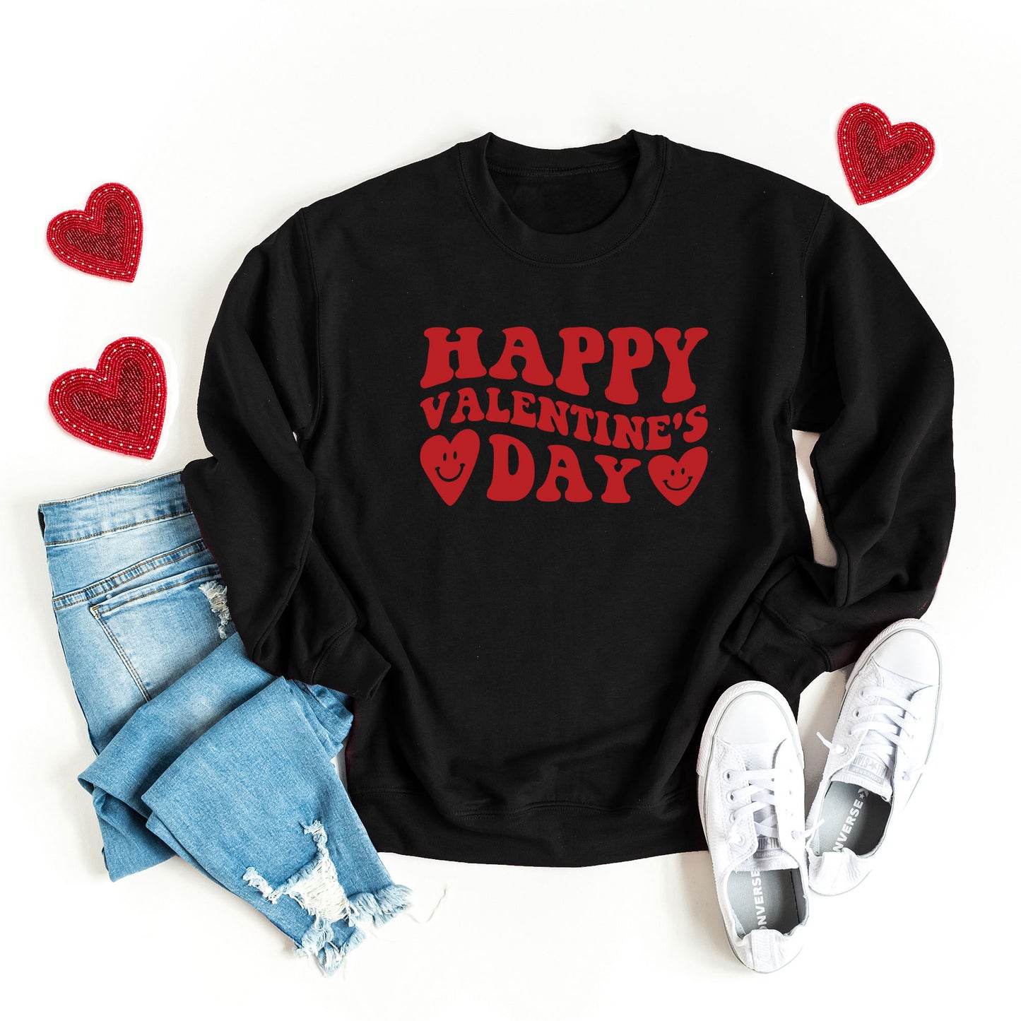 Happy Valentines Day Hearts | Sweatshirt