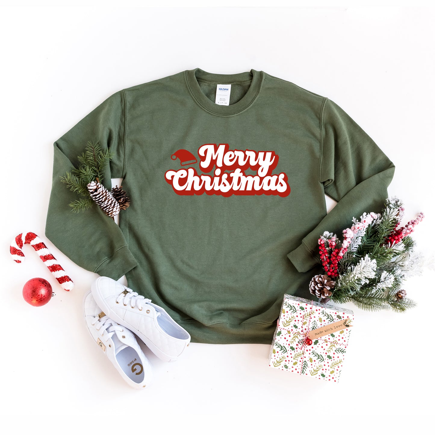 Merry Christmas Hat | Sweatshirt