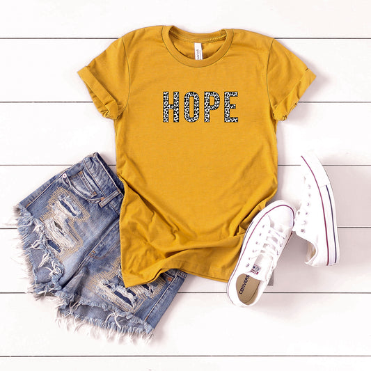 Hope Leopard | Short Sleeve Graphic Tee
