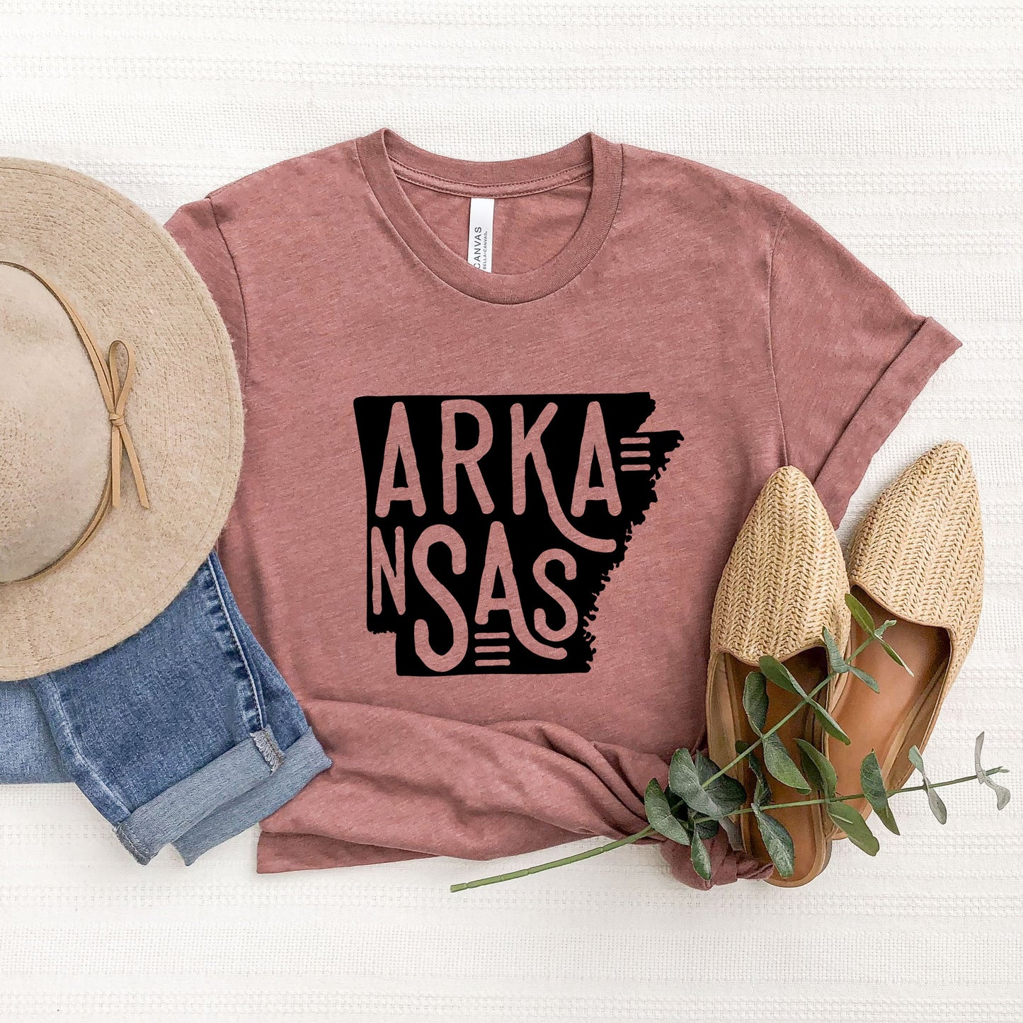 Arkansas Typography | Short Sleeve Graphic Tee