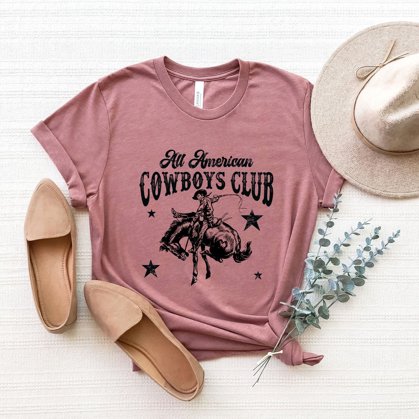 All American Cowboys Club | Short Sleeve Crewneck