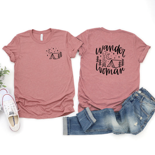 Wander Woman Tent | Front & Back Short Sleeve Graphic Tee