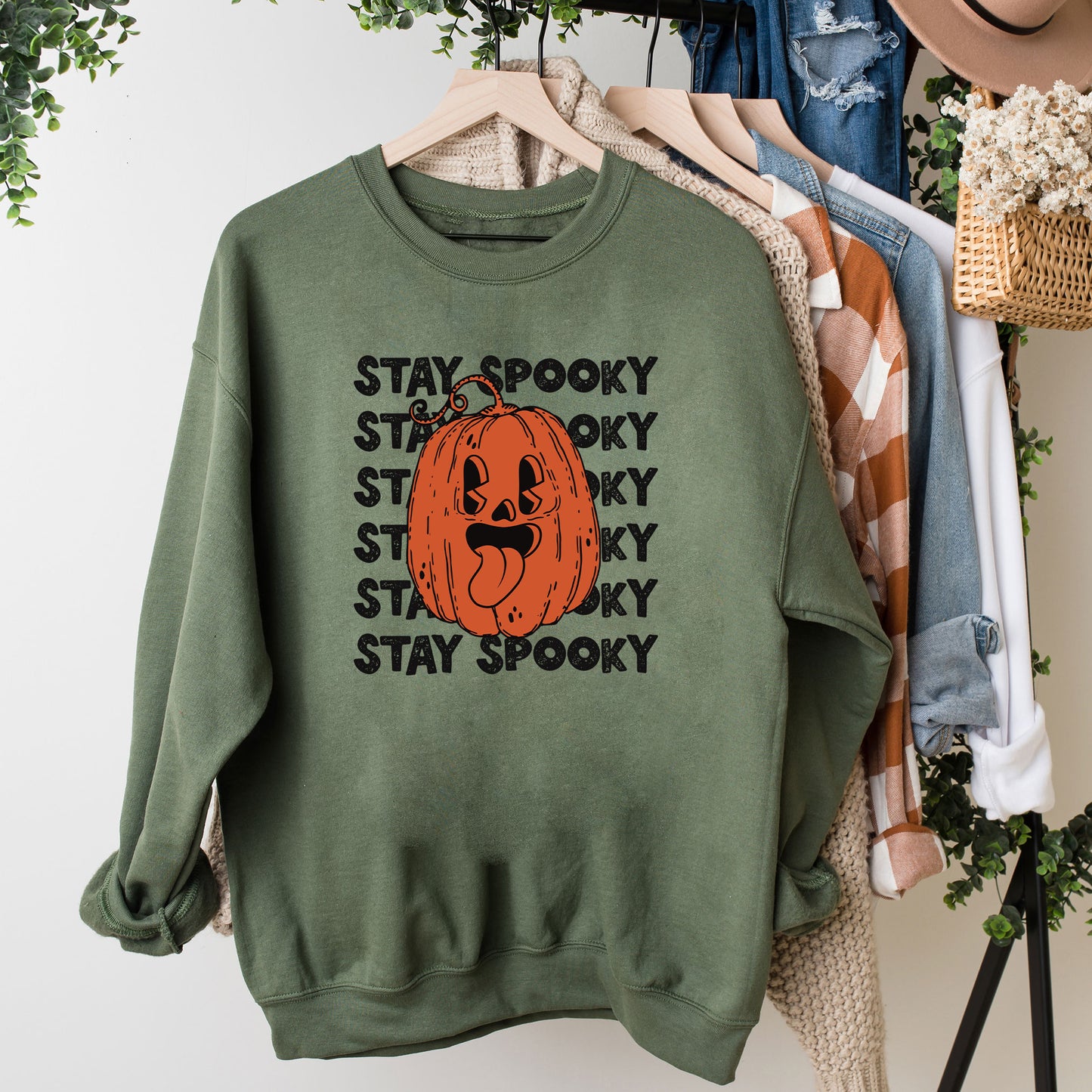 Stay Spooky Stacked Pumpkin | Sweatshirt