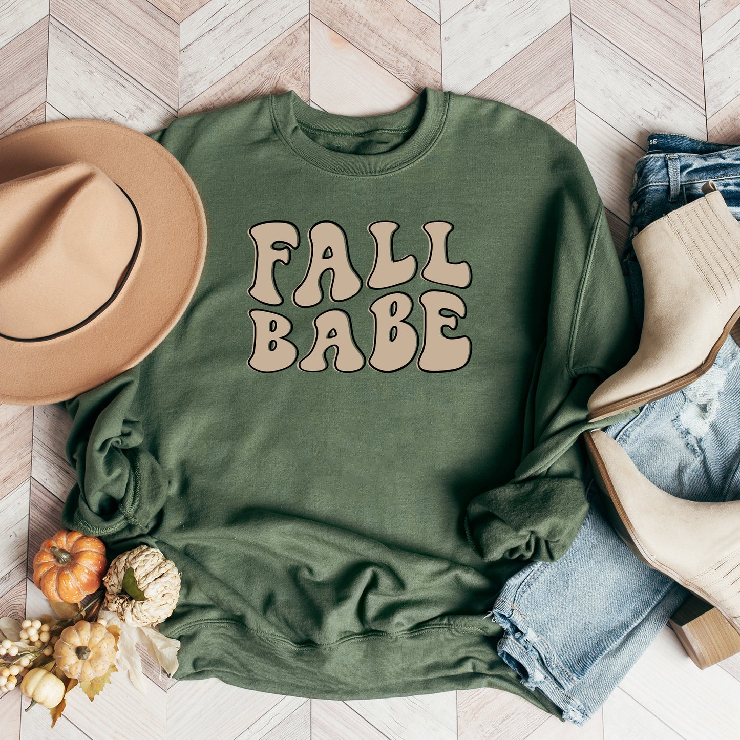 Retro Fall Babe Wavy | Sweatshirt