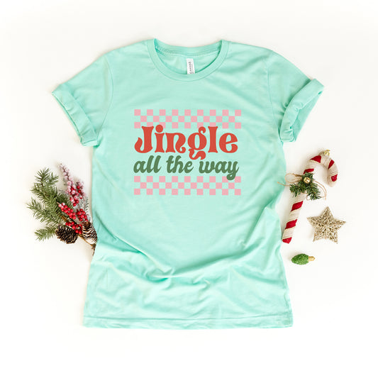 Jingle All The Way Checkered | Short Sleeve Graphic Tee