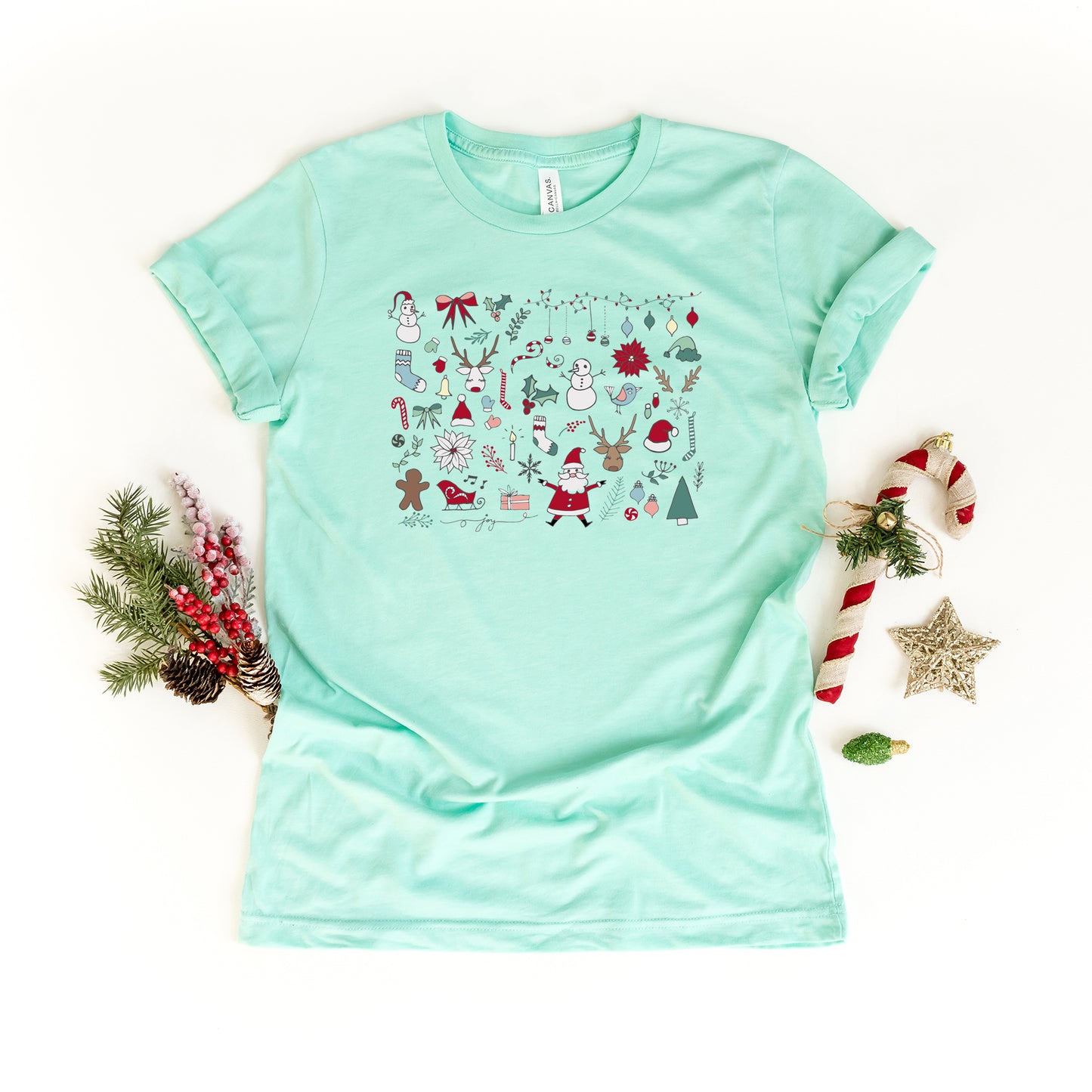 Christmas Doodles | Short Sleeve Graphic Tee
