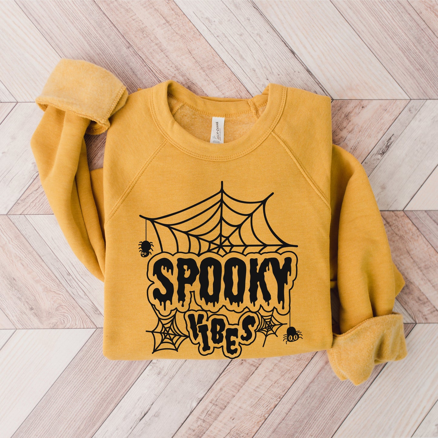 Spooky Vibes Web | Bella Canvas Sweatshirt
