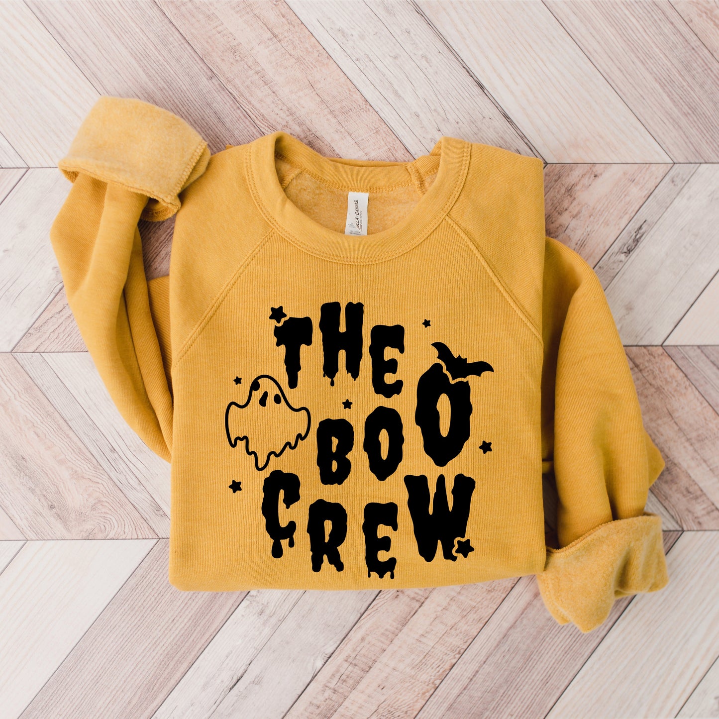The Boo Crew Bat and Ghost | Bella Canvas Sweatshirt