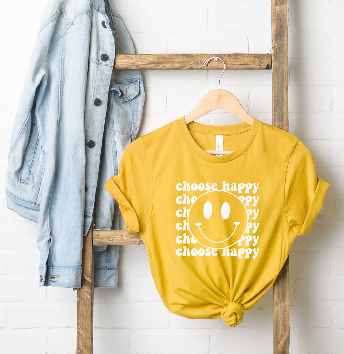 Choose Happy Smiley Face | Short Sleeve Graphic Tee