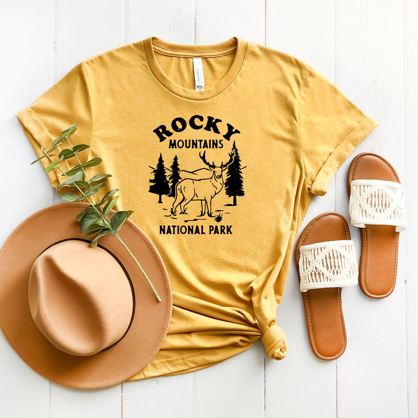 Vintage Rocky Mountains National Park | Short Sleeve Graphic Tee