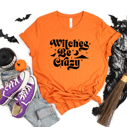 Witches Be Crazy Moon | Short Sleeve Graphic Tee