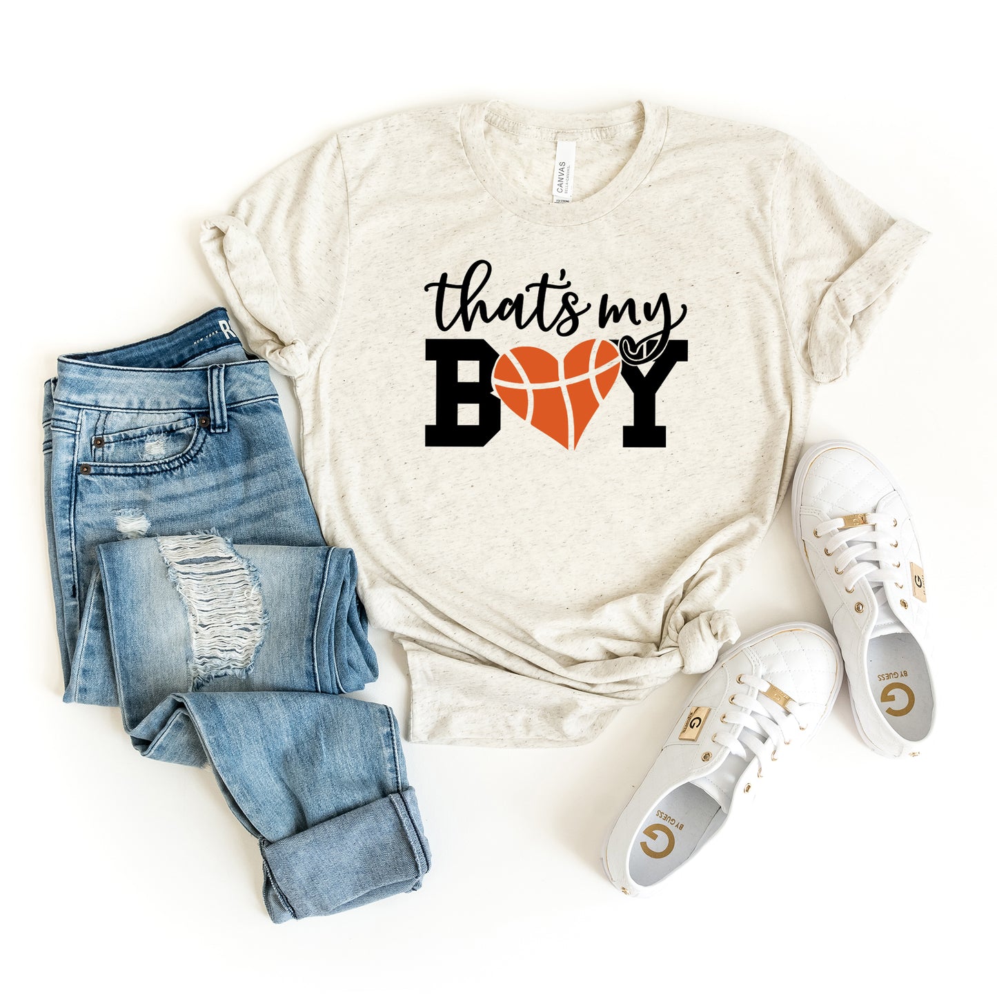 That's My Boy Basketball | Short Sleeve Graphic Tee