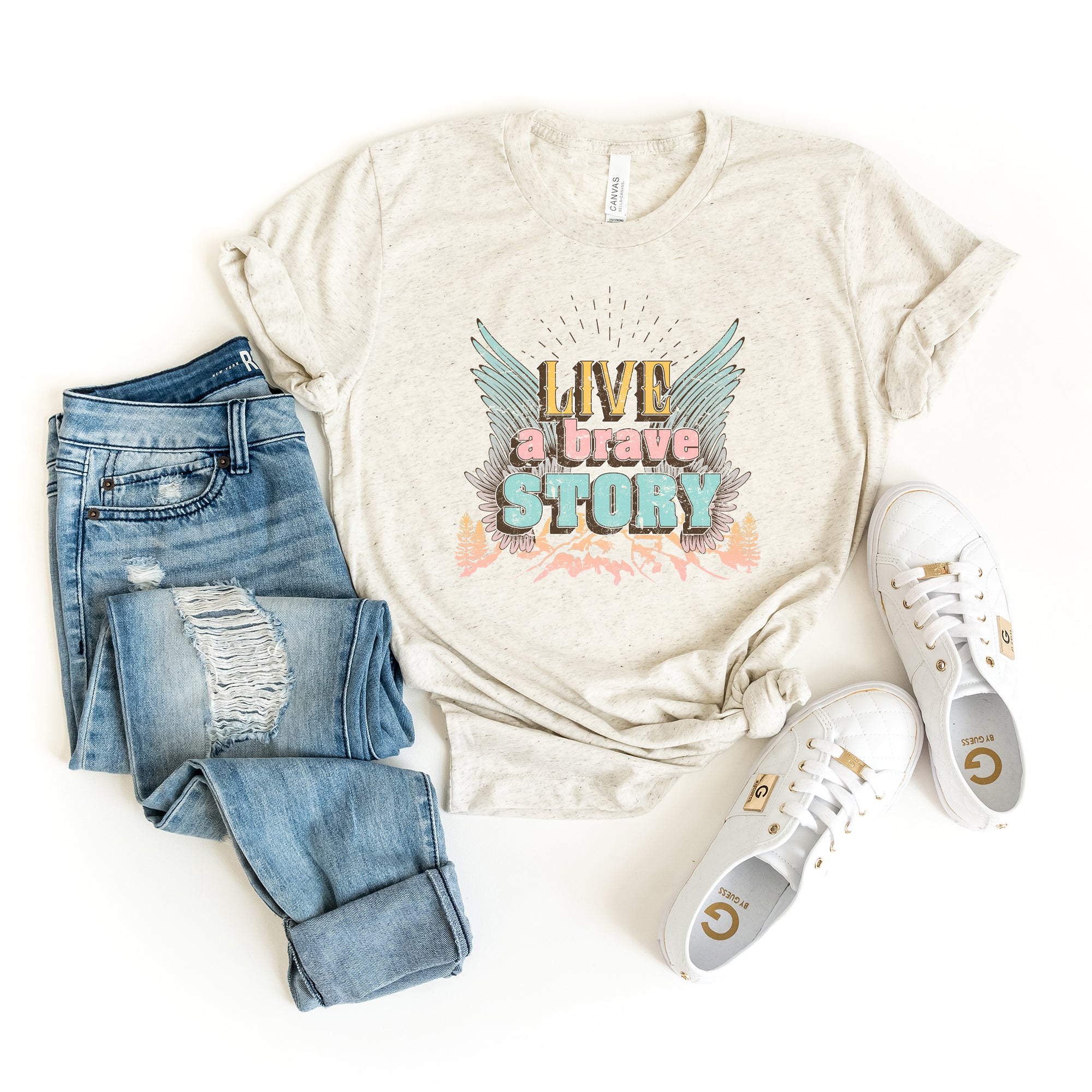 Live A Brave Story | Short Sleeve Graphic Tee