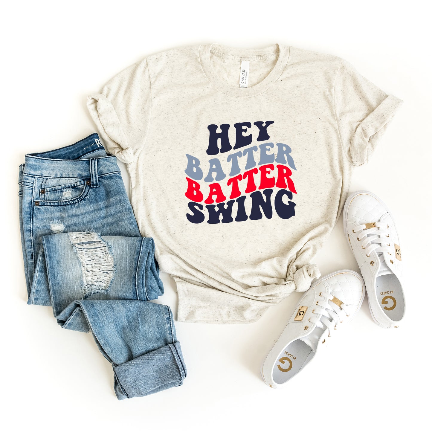 Batter Batter Swing Stacked | Short Sleeve Graphic Tee