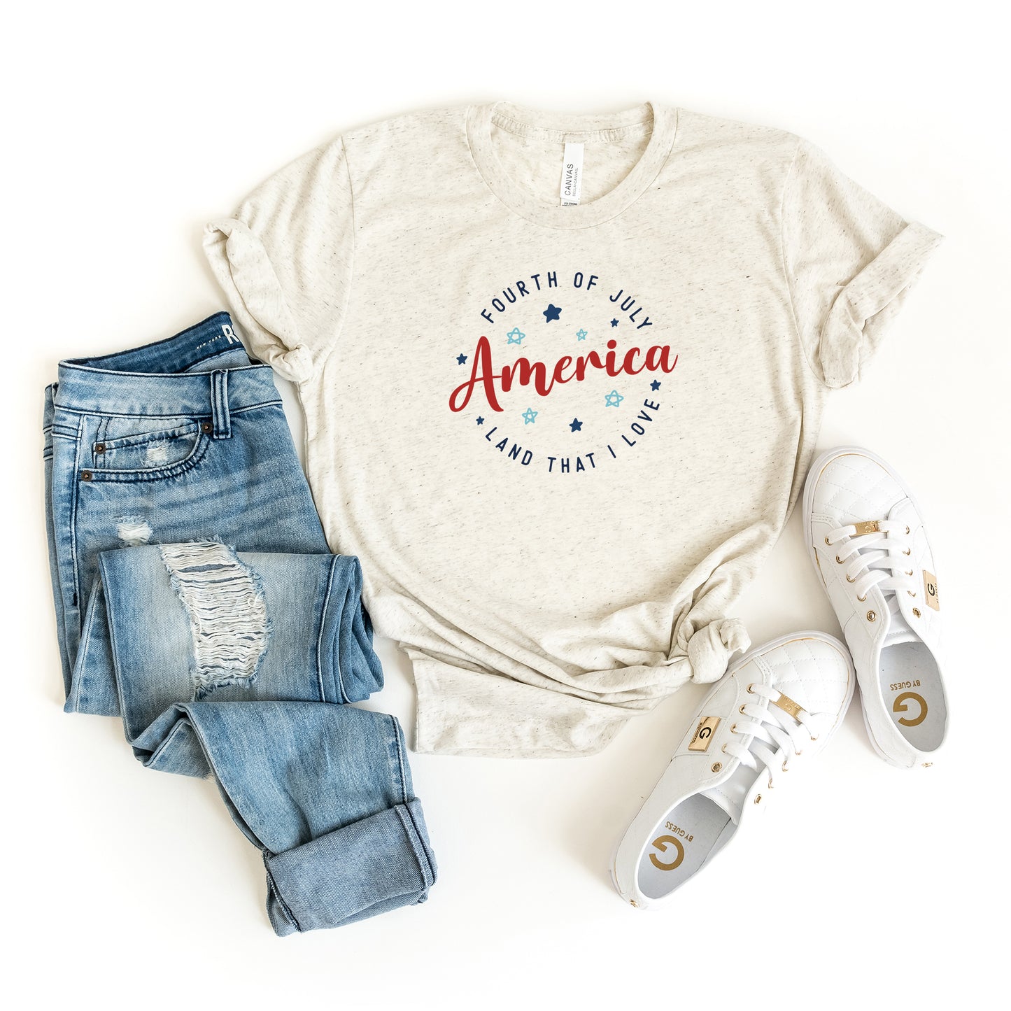 Land That I Love Colorful | Short Sleeve Graphic Tee