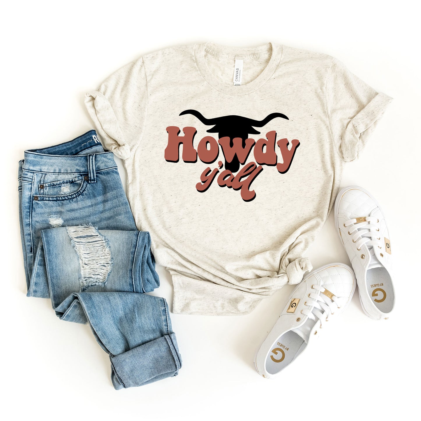 Howdy Y'all Bull | Short Sleeve Graphic Tee
