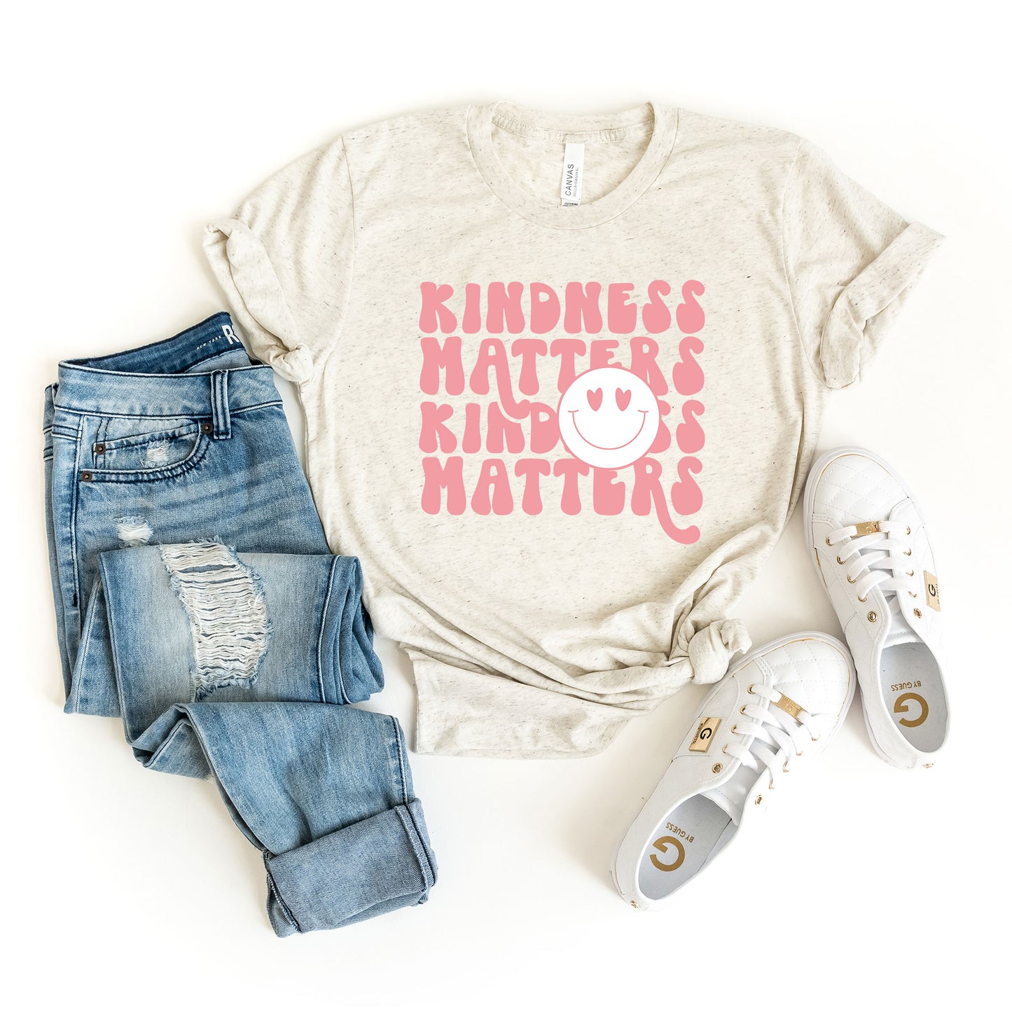 Kindness Matters Smiley Face | Short Sleeve Graphic Tee