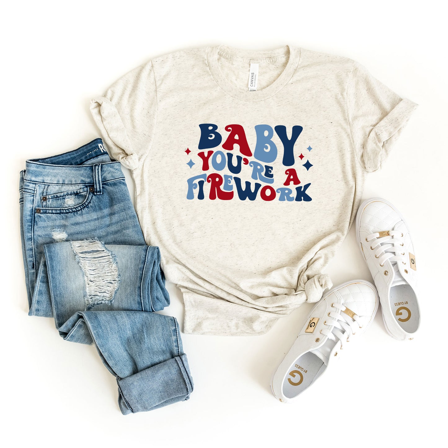 Baby You're A Firework Retro | Short Sleeve Graphic Tee