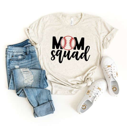 Mom Squad Baseball | Short Sleeve Graphic Tee