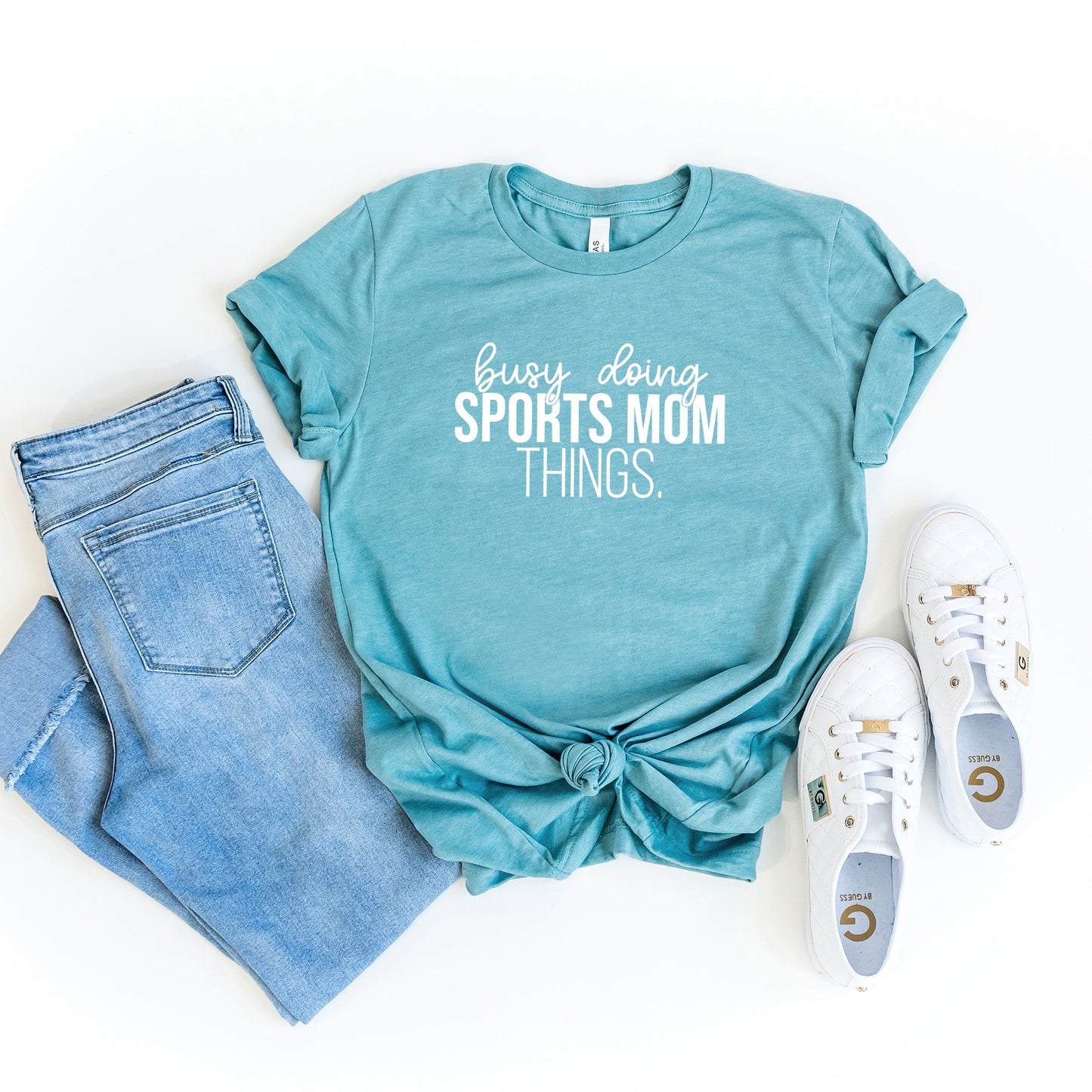 Busy Doing Sports Mom Things | Short Sleeve Graphic Tee