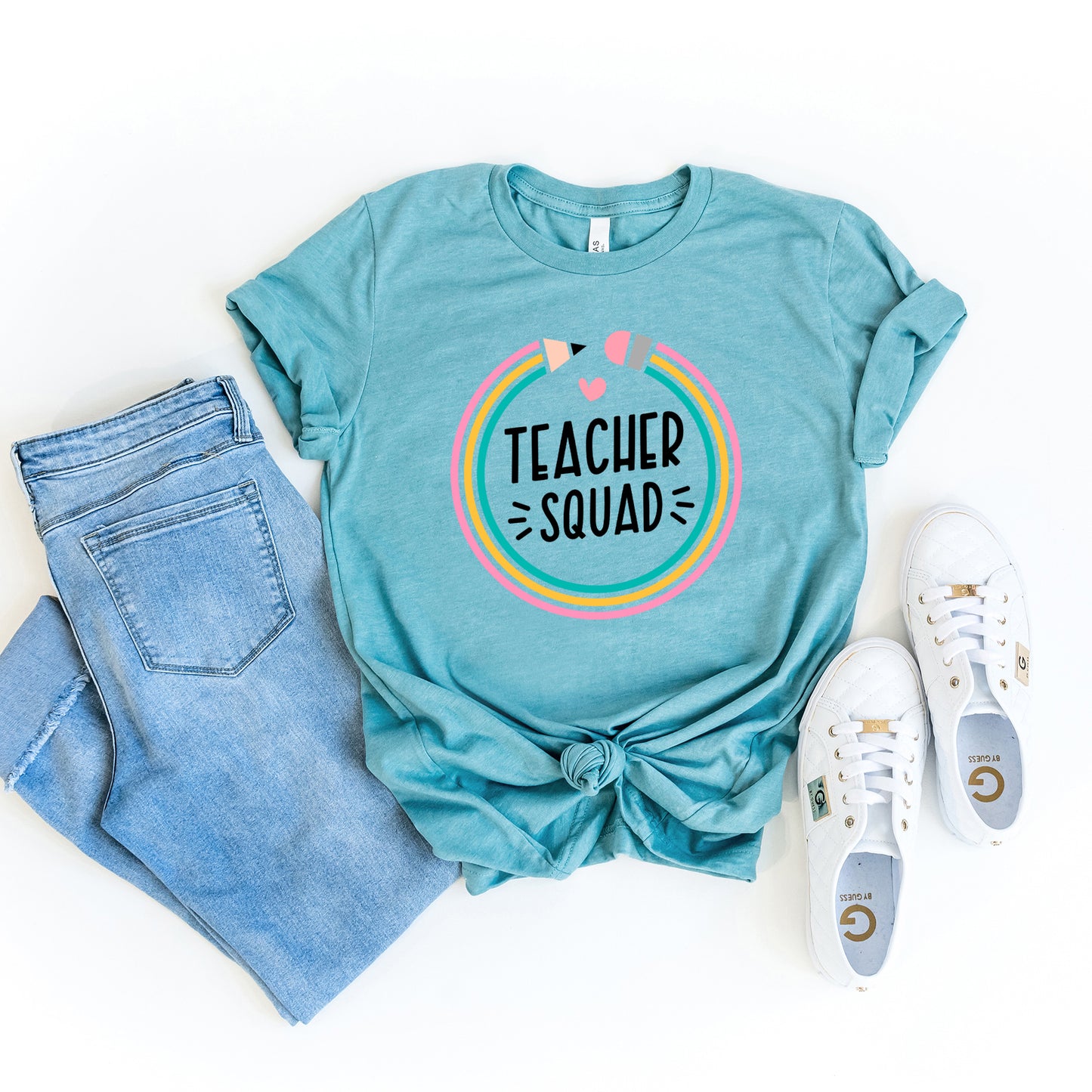 Teacher Squad Pencil | Short Sleeve Graphic Tee