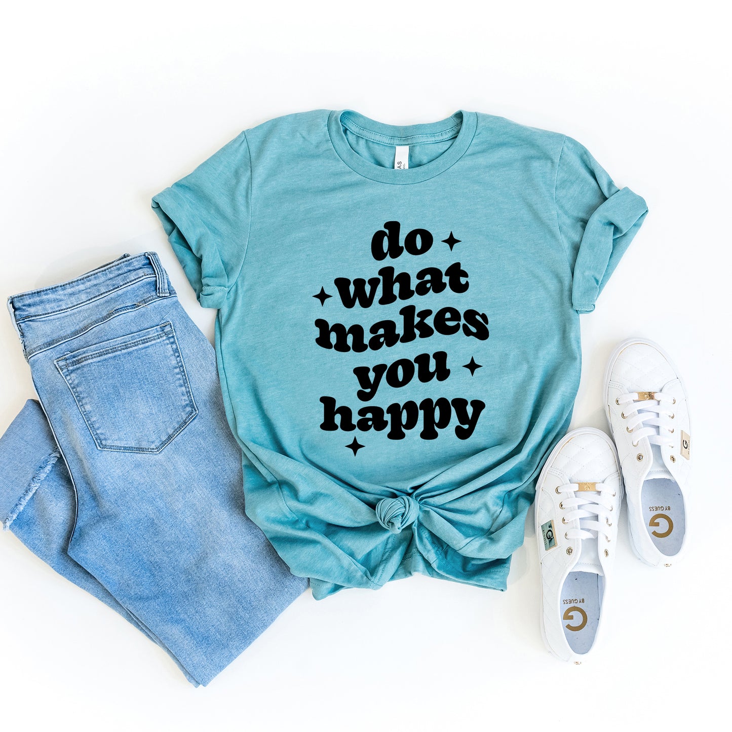Makes You Happy Stars | Short Sleeve Graphic Tee
