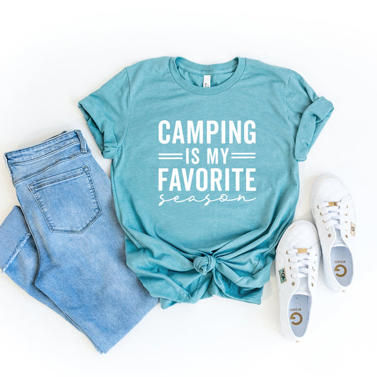 Camping Is My Favorite Season | Short Sleeve Graphic Tee