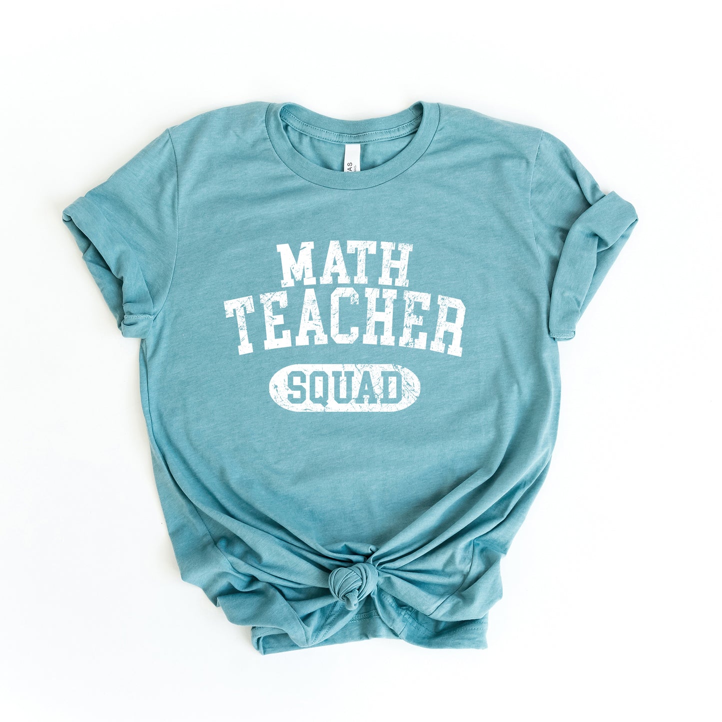 Math Teacher Squad Distressed | Short Sleeve Graphic Tee