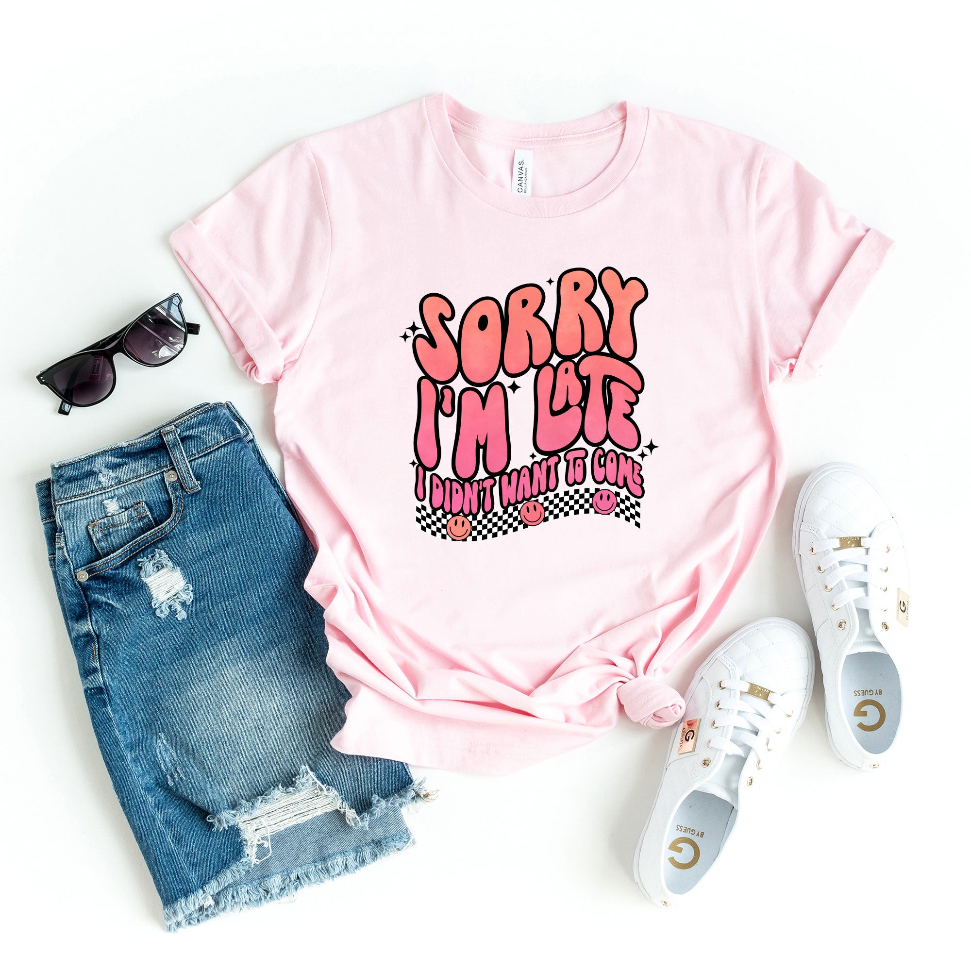 Didn't Want To Come Checkered | Short Sleeve Graphic Tee