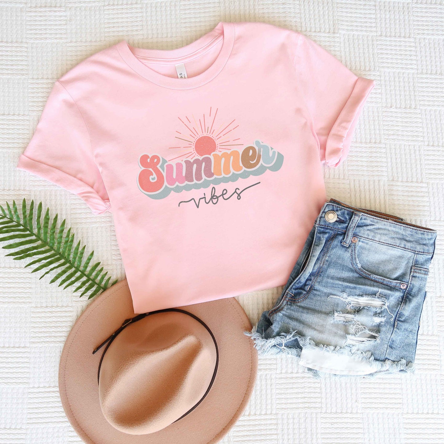 Colorful Summer Vibes | Short Sleeve Graphic Tee
