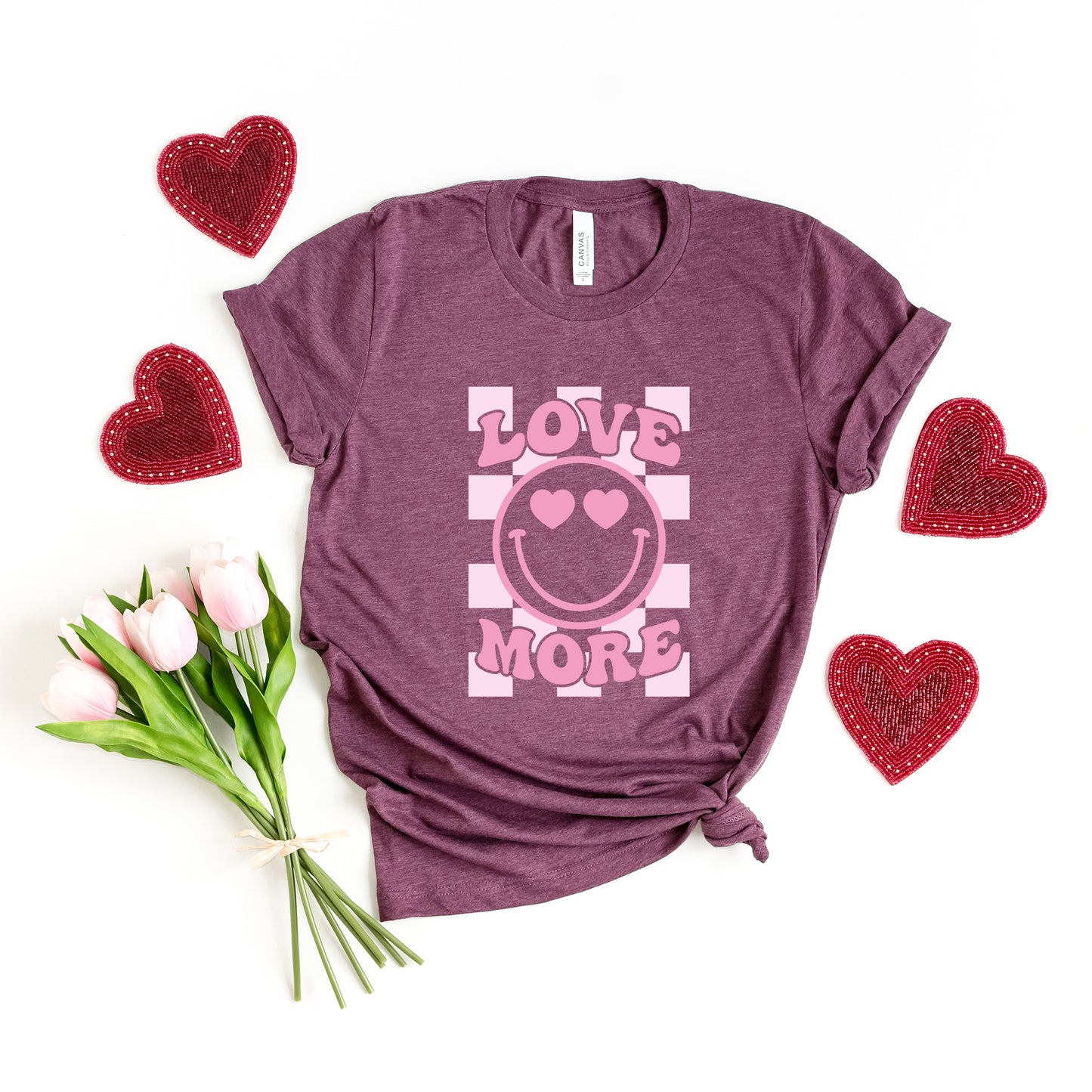 Love More Smiley | Short Sleeve Graphic Tee