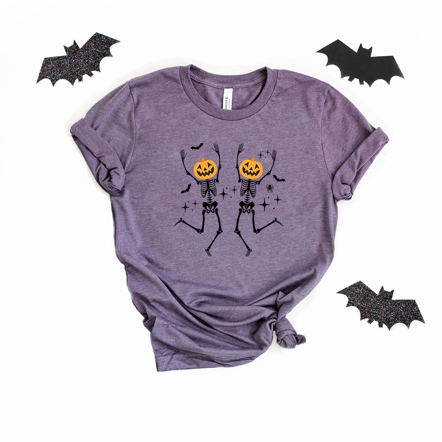 Pumpkin Skeleton | Short Sleeve Graphic Tee