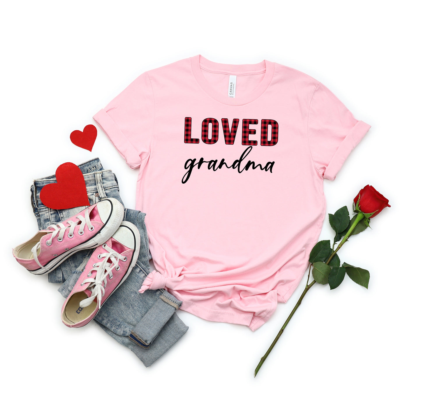 Loved Grandma - Short Sleeve Crew Neck