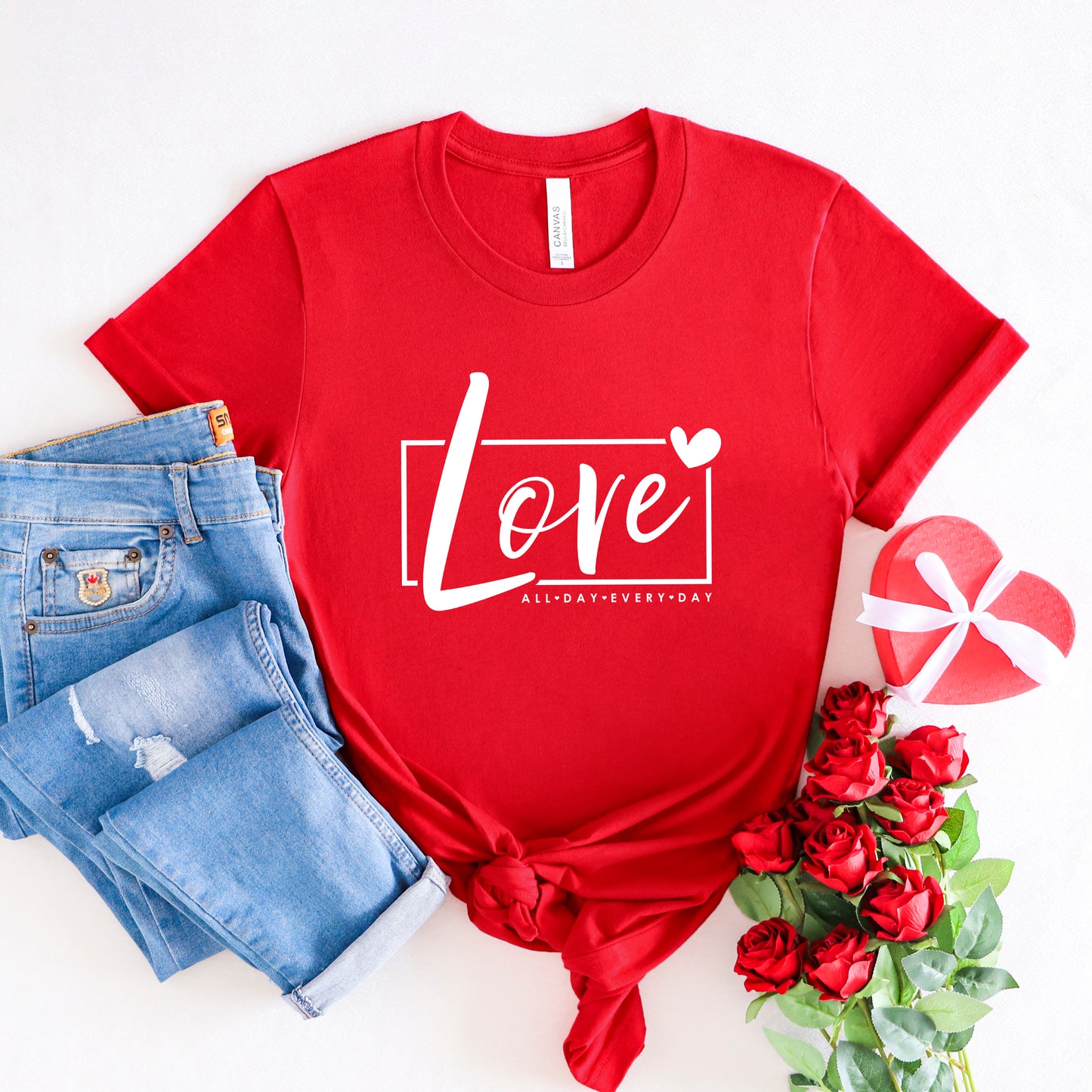 Love All Day Everyday Box | Short Sleeve Graphic Tee
