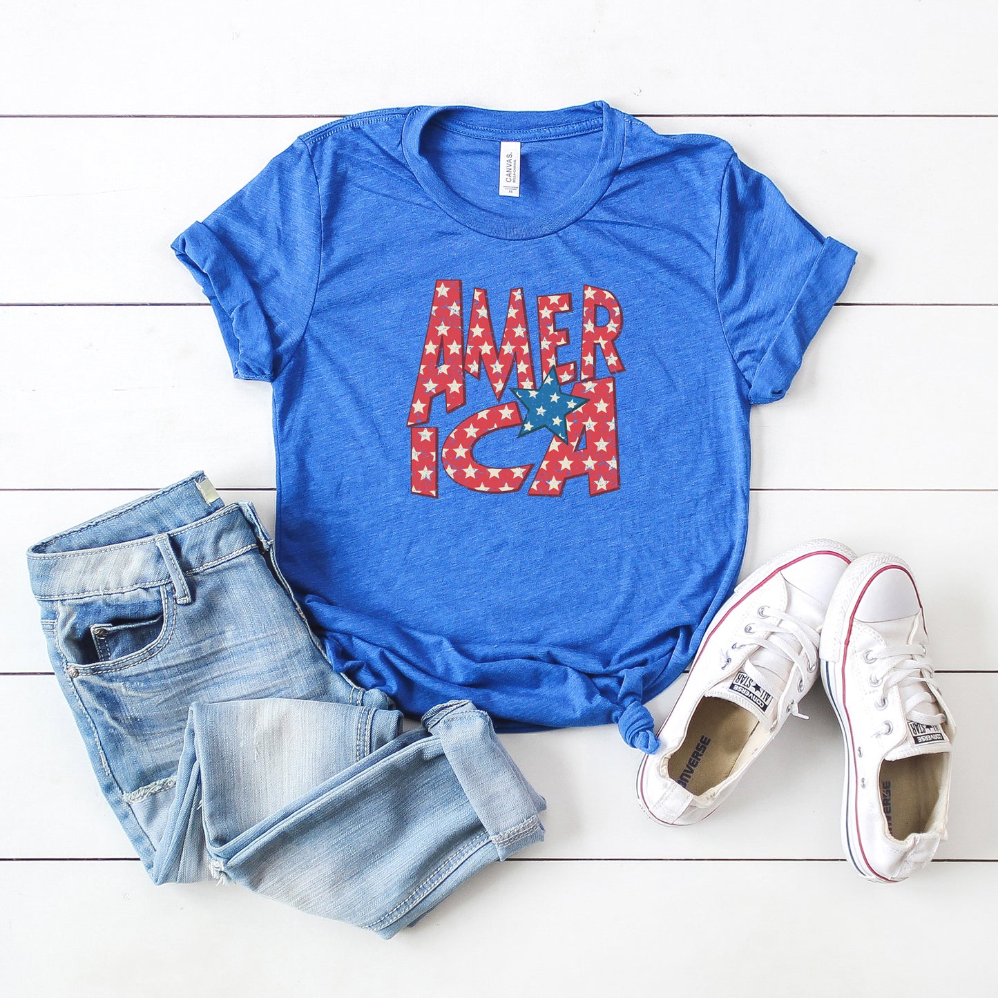 America Bold Stars | Short Sleeve Graphic Tee