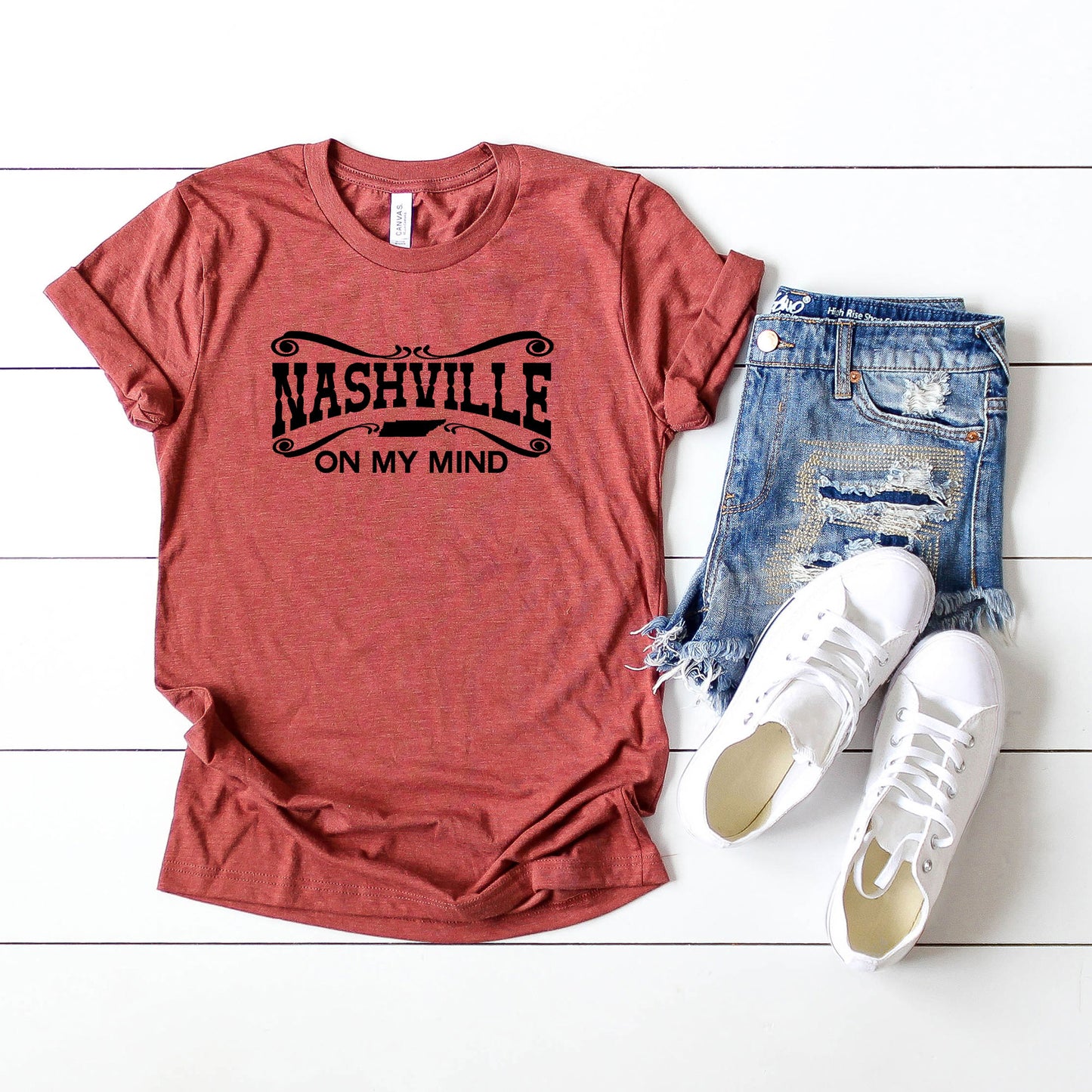 Nashville On My Mind | Short Sleeve Graphic Tee