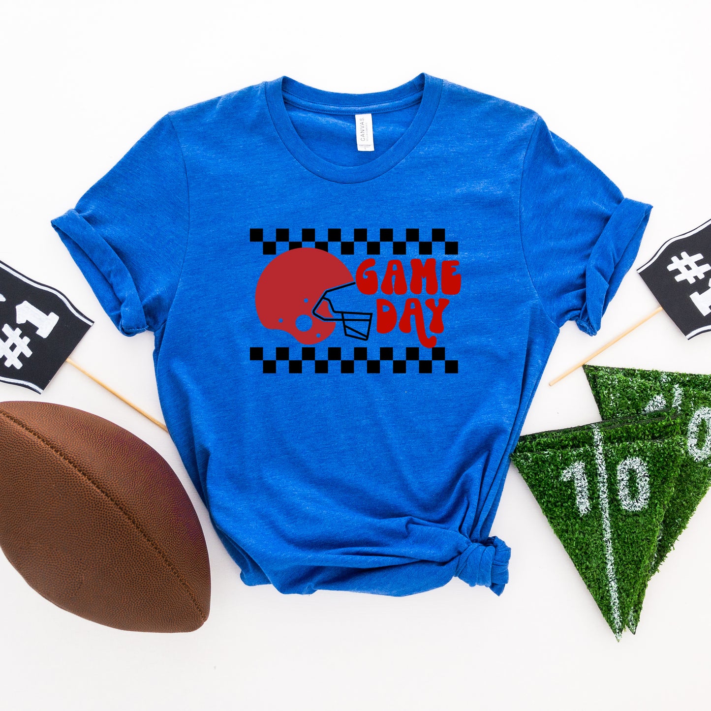 Checkered Game Day | Short Sleeve Graphic Tee