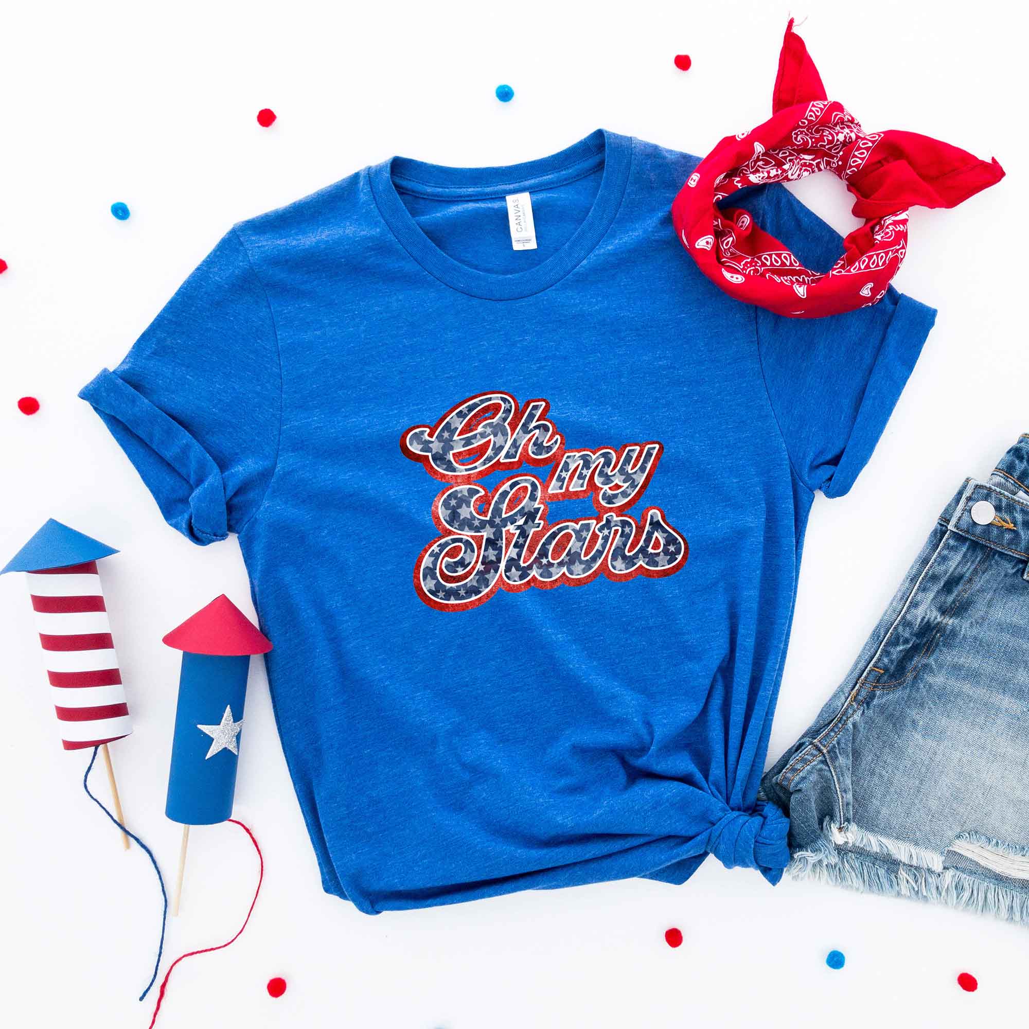 Oh My Stars Cursive | Short Sleeve Graphic Tee