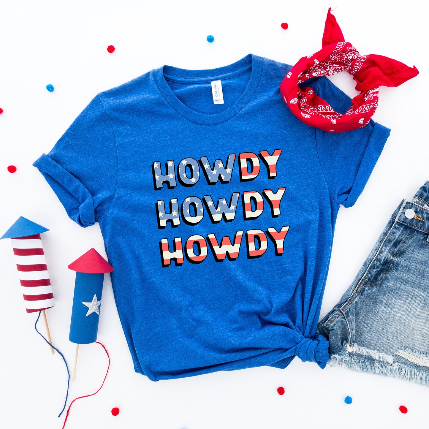 Howdy Flag Stacked | Short Sleeve Graphic Tee