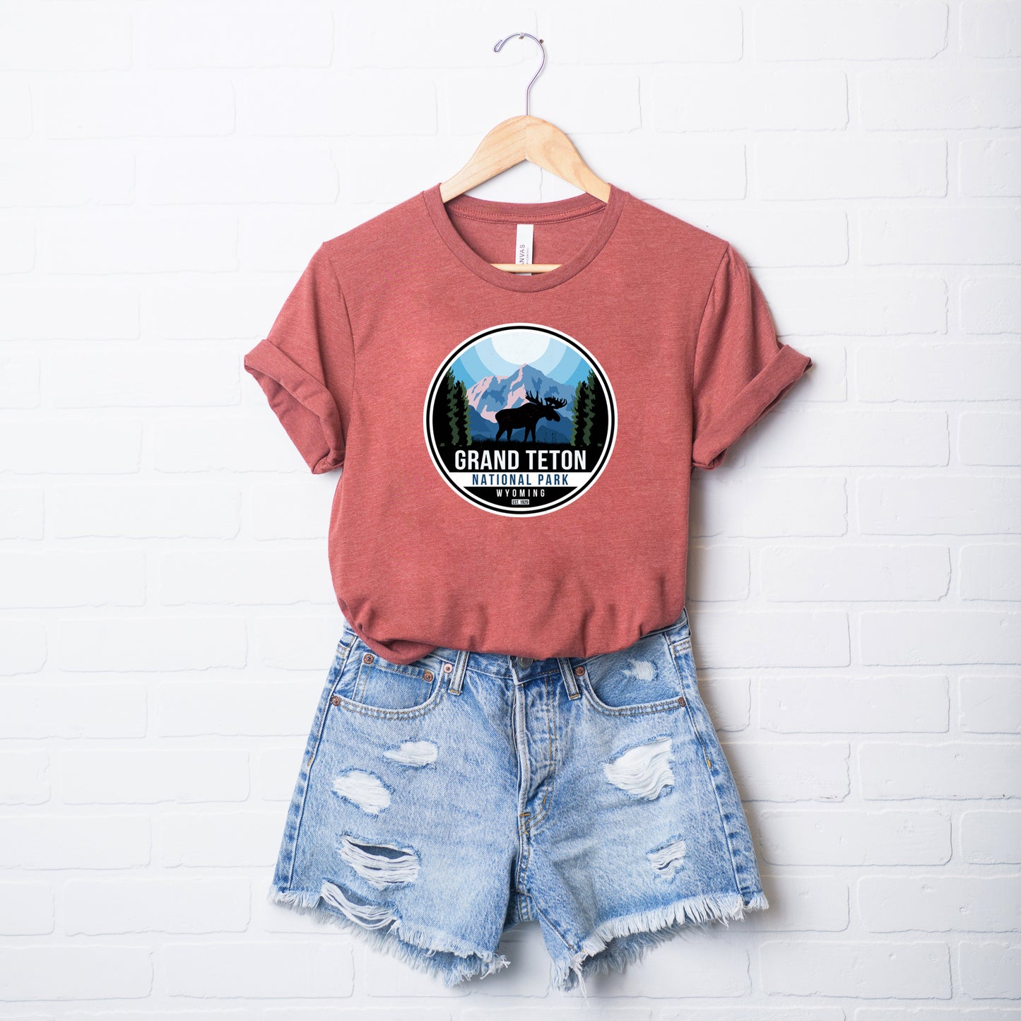 Grand Teton National Park Badge | Short Sleeve Graphic Tee