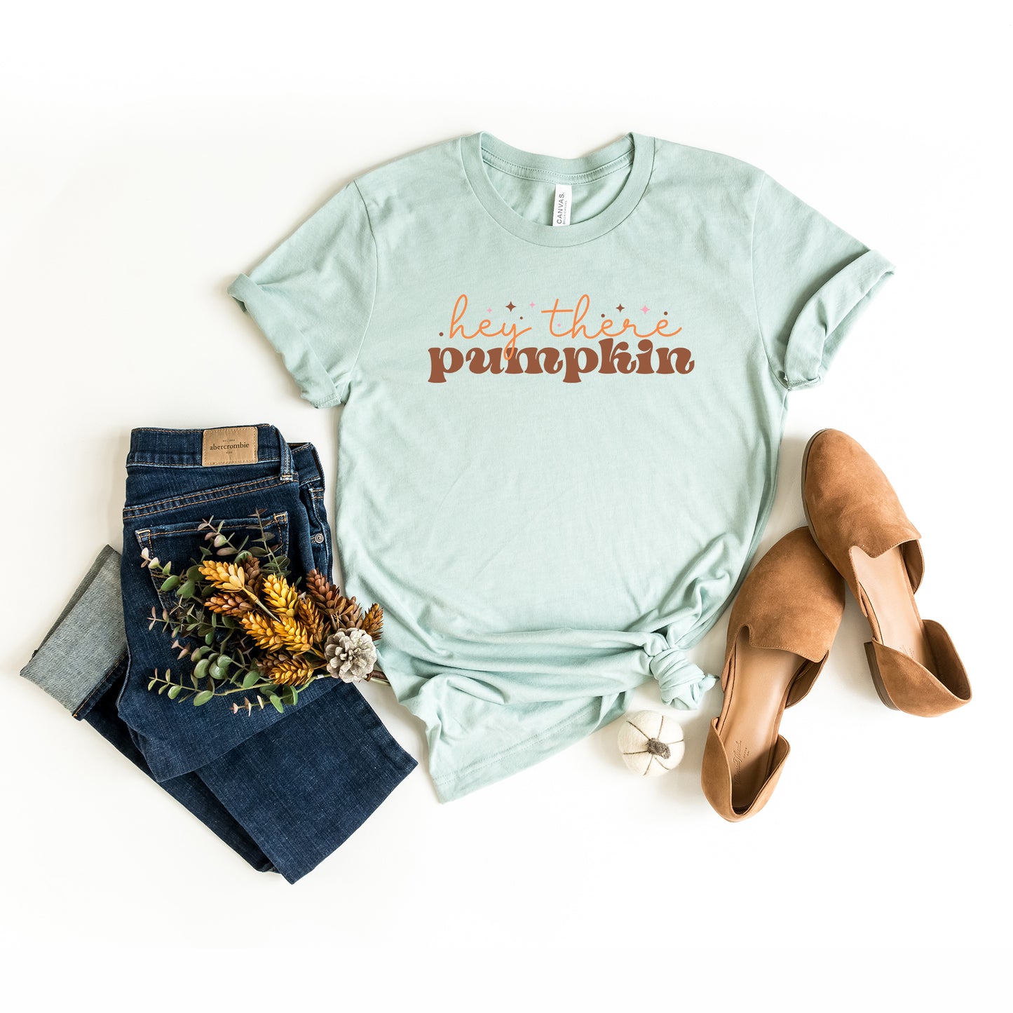 Hey There Pumpkin Stars | Short Sleeve Graphic Tee